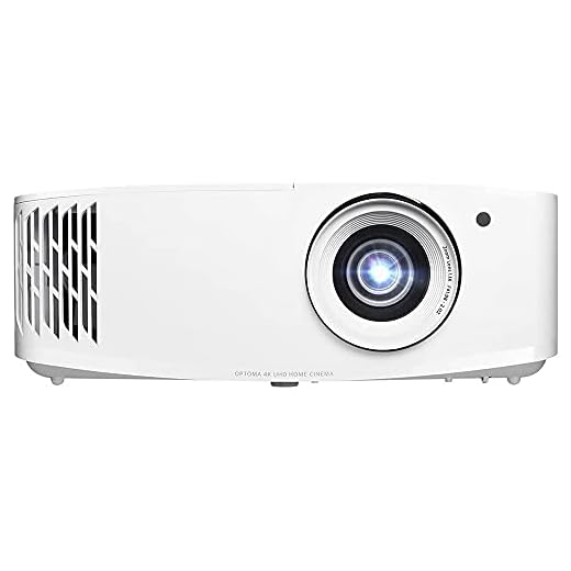 Optoma UHD38 Bright, True 4K UHD Gaming Projector | 4000 Lumens | 4.2ms Response Time at 1080p with Enhanced Gaming Mode | Lowest Input Lag on 4K Projector | 240Hz Refresh Rate | HDR10 & HLG