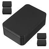 Homoyoyo Cajas de Hojalata para Naipes 5 Unidades, Organizador Rectangular Pequeño 100x65x33 Mm, Caja de Almacenamiento para Tarjetas Coleccionables y Juegos de Viaje, Contenedor Portátil