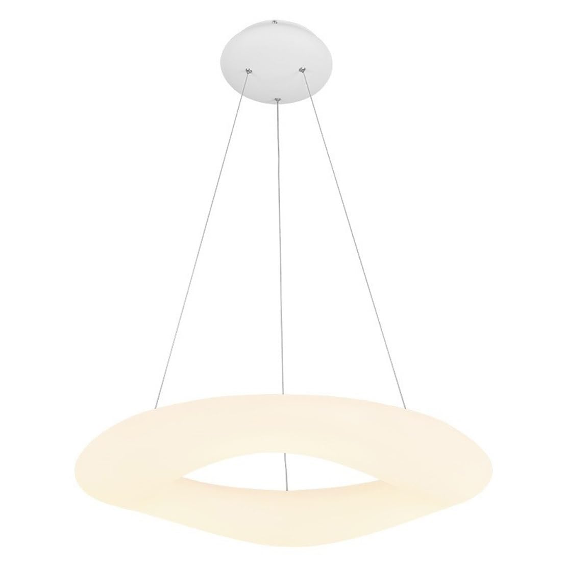 Lampe suspendue réglable de 61 cm pour corriger les plafonds bas