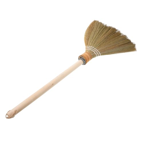 VICASKY Scopa Piccola in Bamboo con Setole Morbide Scopa da per Pulizia Interni ed Esterni e