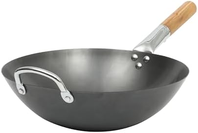 SUR LA TABLE Kitchen Essentials Quick Fire 13.5" Carbon Steel Fla...