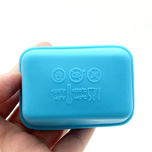 24 Pieces Silicone Baking Cups Reusable Rectangle Mini Loaf Pan Silicon Egg Muffin Mold Cupcake Tins Brownies Moulds #TOP2