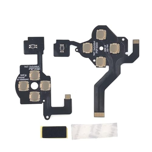 Wzxksoac Para PSP3000 Controlador Antiguo, Bandeja para Cables Cinta Izquierdo y Derecho, Bandeja para Película Botones, Bandeja para Película Conductora, Adhesivo para Película Botones.