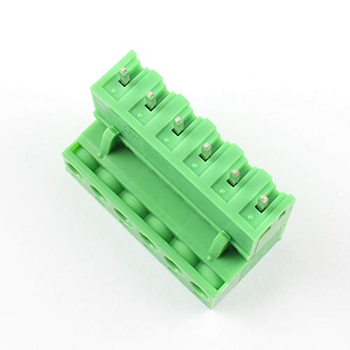 Conector PCB de 6 pines para ensamblaje de bloques de terminales rectos en proyectos DIY 2
