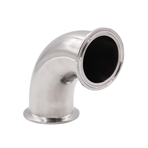 dernord Sanitär Hülse Bogen 90 Grad Rohrverschraubungen SS304 Tri Klemme 2" Tube OD – Bild 6