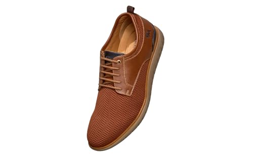 Image of Neeman's The Derbies for Men | Knit Base and Faux Leather Derby Sneakers | Comfortable and Breathable Mesh