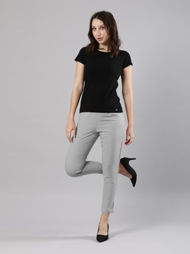 Image of Femmora Comfortable Fit Solid Straight Pant, Breathable Cotton Fabric with Side Zip Button Closure, for Women, Pack of 1
