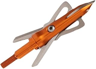 RAGE Crossbow X, 2-Blade Archery Arrow Broadhead, 100 or 125 Grain with Shock Collar Technology (3-Pack)