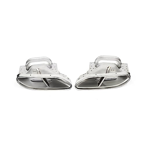 Embout d'échappement pour Benz Classe S W222 2018-2020 argenté en lot de 2 pièces