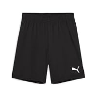 PUMA Unisex Teamgoal Jr Strick Shorts, Puma Black-puma Weiß, 140 EU