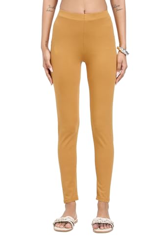 Image of Rangmanch by Pantaloons Women's Cotton Stretch Bottoms | Skinny Fit | Mid Rise Waist | Ankle Length