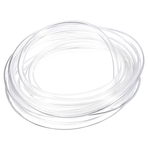 QUARKZMAN Tubo de Pvc, 5mm de ID x 7mm de OD - 13 Pies de Largo Tubos de Agua de Vinilo Transparente, Tubería de Agua Plástico Ligero y Flexible para Acuaponía, Riego