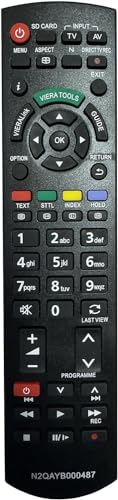 Ersatz Fernbedienung panasonic n2qayb000487,Vorprogrammierung n2qayb000487 für universal panasonic tv