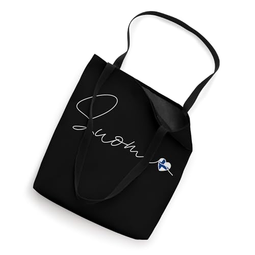 Bolso tote Suomi Simple Love con corazón y bandera de Finlandia miniatura 2