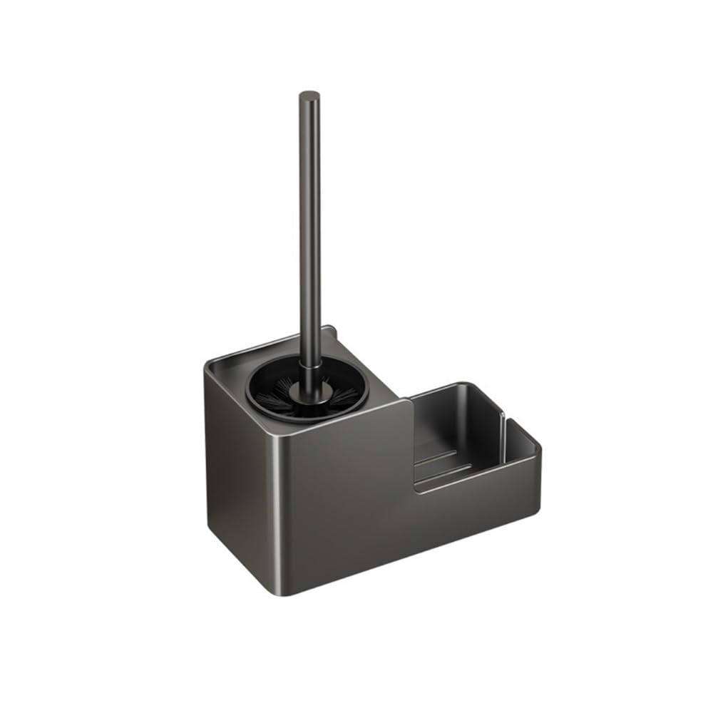 Toilet Brush Wall Mount Toilet Brush Holder - Space Saving Bathroom Organizer for Cleaning Tools
