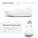 DLWKIPV Women's Slip-On Barefoot Flats Casual Fashion Walking Tennis Minimalist Shoes Wide Toe Box Sneakers Lightweight Comfortable Loafers Rubber Sole White Size US 7.5