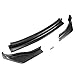 KUAFU 3Pcs Front Bumper Lip Spoiler Compatible with 2003-2005 Nissan 350Z Air Dams Chin Spoiler Splitter Lower Diffuser Guard Body Kit Protector Unfinished Black Plastic