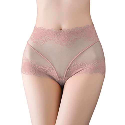 Tangas Graciosos Mujer - Tanga Sexy Braguitas Culotte Transparente Sexy para Mujer Bikini de Encaje Bragas Tangas Algodon Mujer Ropa Interior Interior Femenina Suave Slip Braguitas Culotte Underwear