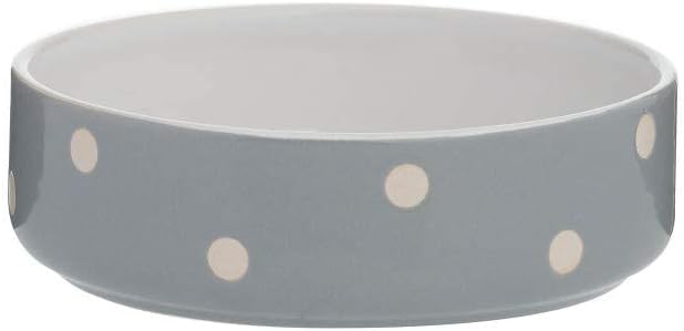 Mason Cash Grey Polka Dot 13cm Pet Bowl