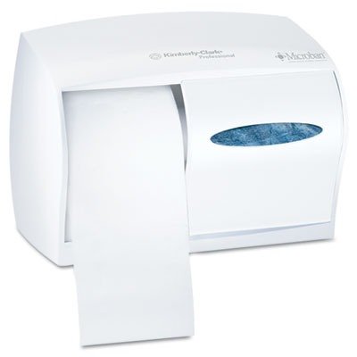 KCC09605 Coreless Double Roll Tissue Dispenser, 11 1/10w x 6d x 7 3/5h, White