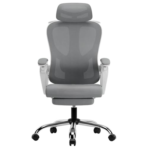 Silla Gaming, Silla ergonómica para Videojuegos con reposapiés, reposacabezas y Soporte Lumbar, Silla giratoria para Ordenador con Altura Ajustable y reposabrazos articulados para Oficina en casa