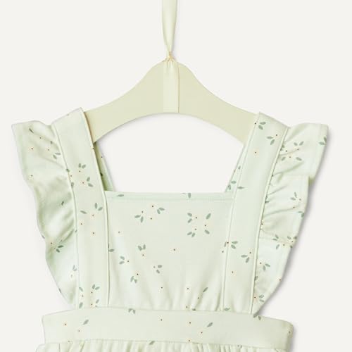 Amazon Essentials X Sofia Grainge Baby Girls' Baby Girls Ruffle Romper, Pale Mint Green Ditsy Floral, 18 Months - image 4