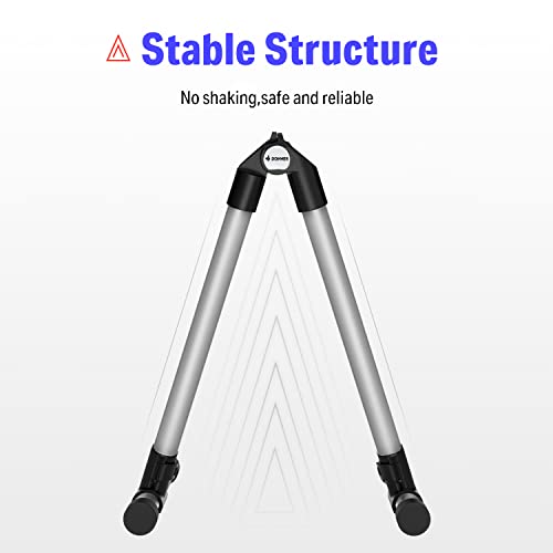 Donner Guitar Stand, Adjustable Folding Acoustic Electric Guitar Stands Floor, Classical Metal Travel Stand for Bass Mandolin Bass Banjo Ukulele (Gray) - DS-1 - image 4
