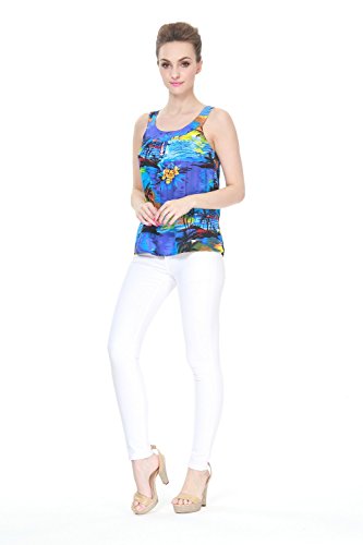 Image of Hawaii Hangover Family Matching Hawaiian Clothes, Sunset Blue | Family matching Hawaiian outfits, Sunset Blue, lightweight rayon, machine washable, tropical print, luaus, cruises