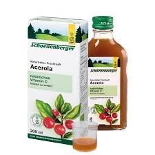 Naturtrüber Fruchtsaft Acerola, Kur-Set 6x200ml. Quelle für natürliches Vitamin C für eine normalen Funktion des Immunsystems. Gegen geschwollenen schwere, kribbelnde Beine.