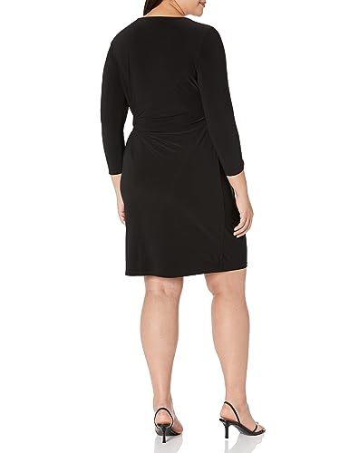 Kasper Women's Anise Faux Wrap Dress2