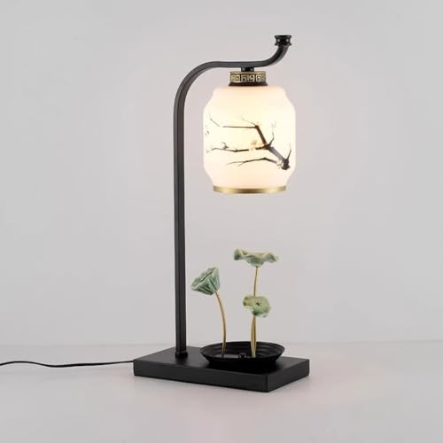 Lampe de table pour chambre à coucher style chinois zen