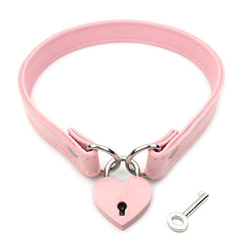 Padlock Choker Collar Necklace Lolita Collar Cat Kitty Velvet Necklace with Lock and Key (G, 14)