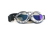 CRG Sports Vintage Aviator Pilot Style Motorcycle Goggles Cruiser Scooter Goggle for...