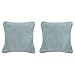 Gözze Cashmere Feeling Funda de Cojín, 2 Unidades, Polyester, Turquesa, 50 x 50 x 5 cm, 2