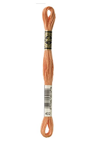 Image of DMC 117-402 Cotton Six Strand Embroidery Floss, Very Light Mahogany, 8.7-Yard