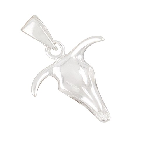 Preisvergleich Produktbild AFP Anhänger Stierkopf Büffelschädel 925 Sterling Silber AS-325