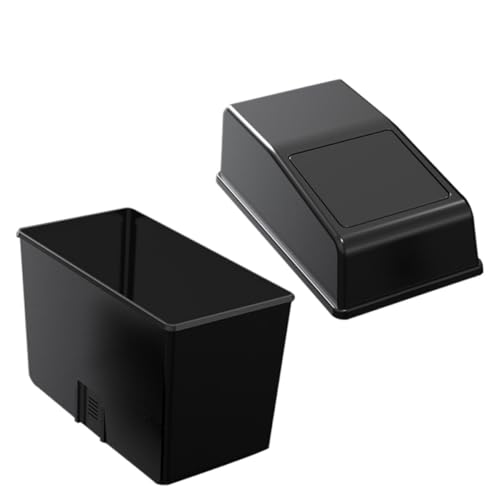 Cubo de basura para coche y hogar en color negro mini organizador portátil