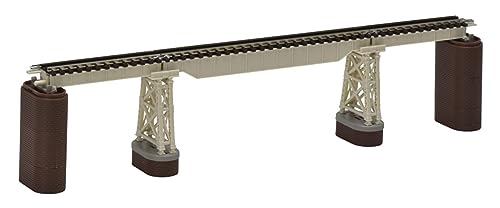 Pont à tréteaux S280 Tomytec 3277 en brique ivoire, haute précision N Gauge de collection