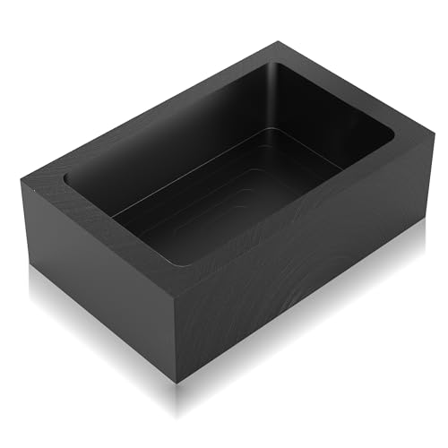 La Mejor Recopilación de Materiales de fundición al mejor precio. 45 MMasters - Molde de lingote de grafito de alta calidad de 8 kg para fundición de metal, material de alta pureza para oro, plata, aluminio, cobre y latón, resistente al calor...