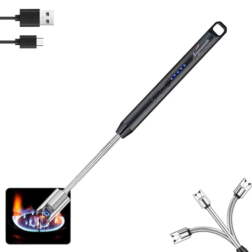 Image of Signamio Lighter for Gas Stove - Electric Lighter Rechargeable with USB, 360 Flexible Neck