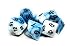 7 Piece Dice Set, RPG, D4, D6, D8, D10, D%, D12, D20 - Sky
