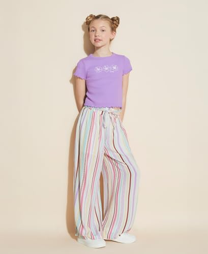 Image of Roxy Girls' Wide Leg Crinkle Crepe Lightweight Bali Pant