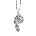 QUJIFETU Whistle,Bling Whistle,Metal Crystal Rhinestone Whistle with Keychain for Coach/Referee/Training/Lifeguard/Teachers (Sliver)