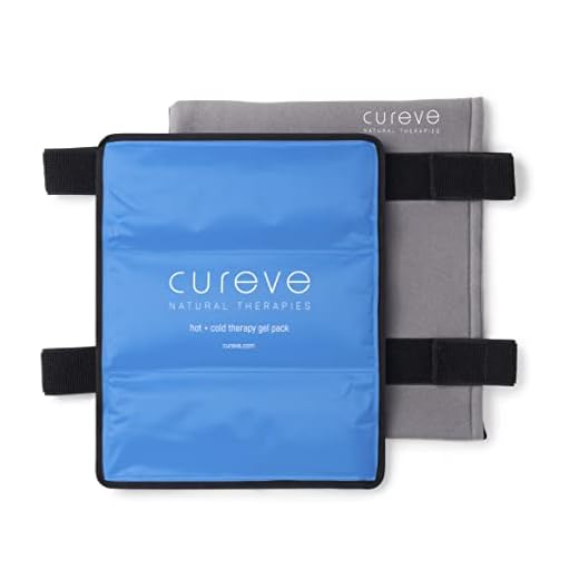 Large Hot and Cold Therapy Gel Pack with Wrap by Cureve (12" x 15") - Reusable Ice Pack with Wrap to Treat Injuries, Aches and Pains on Hip, Knee, Side, Back and Shoulder