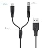 2-Pack Charger Cord for Bousnic Dog Shock Collar RS2A and RS2B, 2-in-1 Training Collar USB Charging Cable