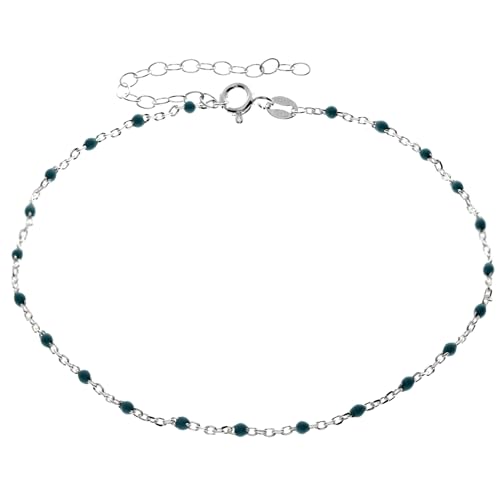 Tobilleras de plata 925 ajustables SilverAmber para lucir en la playa
