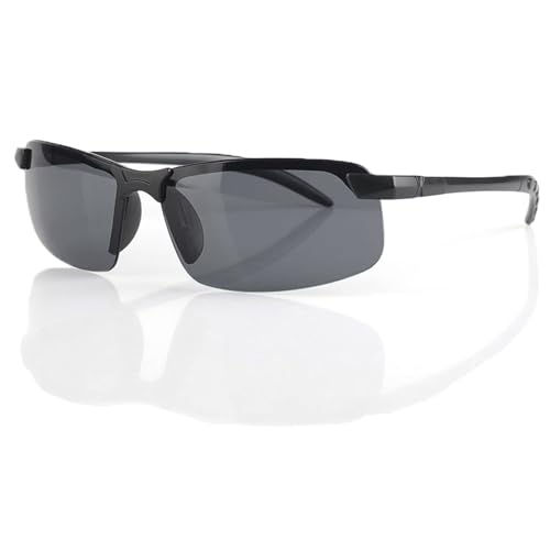 Hioip Gafas para Conducción Nocturna, Gafas de Sol Polarizadas Hombre Mujer UV400 Protección Total Gafas Montura Ligera Antirreflejos para Pescar Deportes Conducir