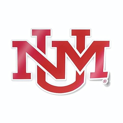 Image of University of New Mexico Lobos Official UNM Red Weatherproof Vinyl Sticker Car Decal from Nudge Printing