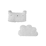 BABYCLICK Dekokissen Bear Vigoré (Pack 2 Stück) Bär: 30 x 19 Cloud 32 x 19