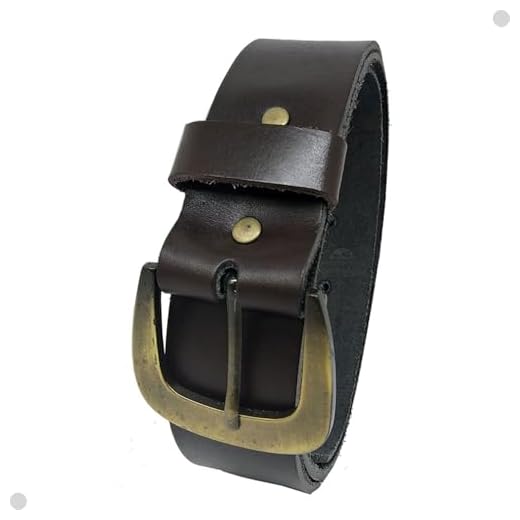 Cinto Plus Size Feminino Largo de Couro Legítimo + Fivela Long (Marrom, 120cm calça nº46)